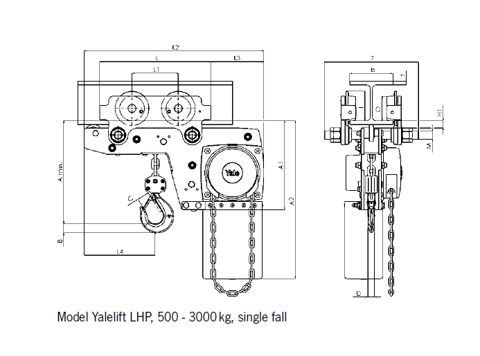 Yalelift LHP/LHG集成低(dī)淨空(kōng)小(xiǎo)車(chē)組合(圖1)