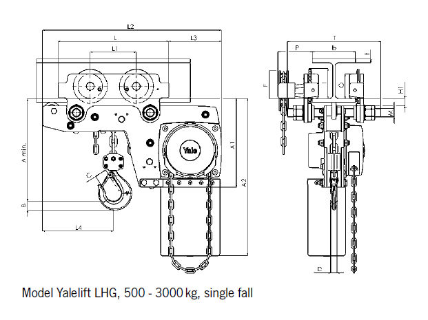 Yalelift LHP/LHG集成低(dī)淨空(kōng)小(xiǎo)車(chē)組合(圖2)